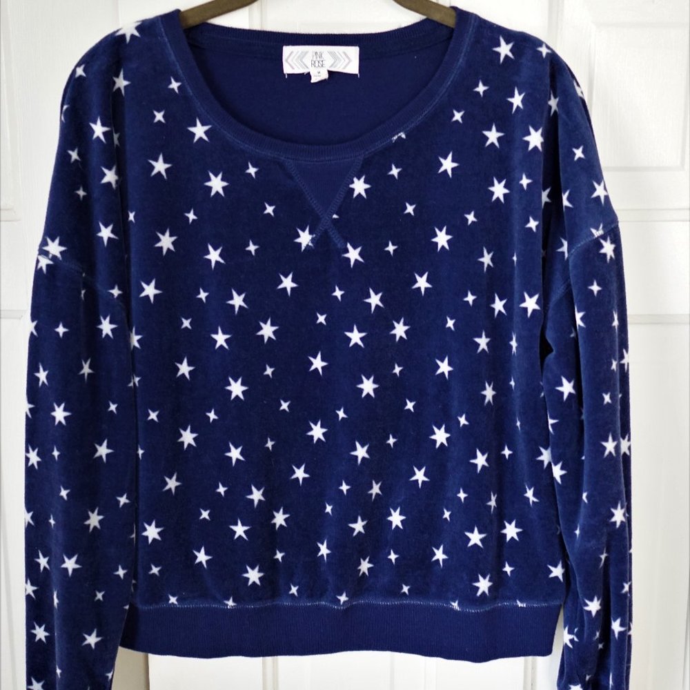 Pink Rose Star Sweatshirt